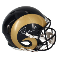 Puka Nacua Signed Rams Full-Size Throwback Alternate Speed Helmet (Fanatics) at PristineAuction.com