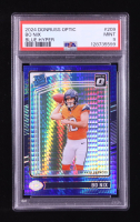 Bo Nix 2024 Donruss Optic Blue Hyper #209 RR RC (PSA 9) at PristineAuction.com