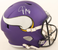 Justin Jefferson Signed Vikings Full-Size Speed Helmet (Beckett) at PristineAuction.com