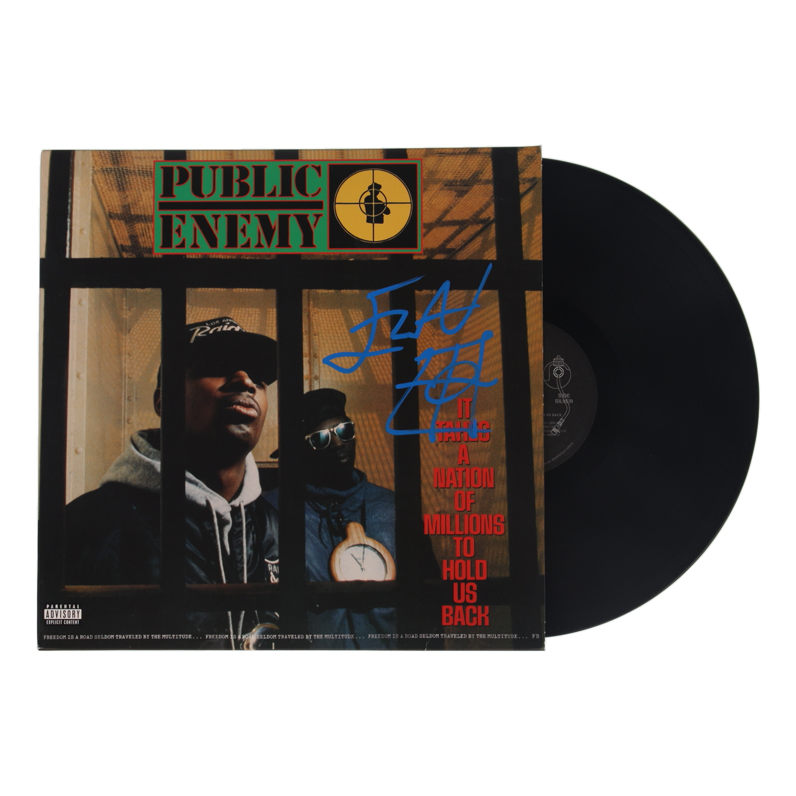 Flavor Flav Signed Public Enemy "It Takes a Nation of Millions to Hold Us Back" Vinyl Record Album (JSA) at PristineAuction.com Flavor Flav Signed Public Enemy "It Takes a Nation of Millions to Hold Us Back" Vinyl Record Album (JSA) at PristineAuction.com