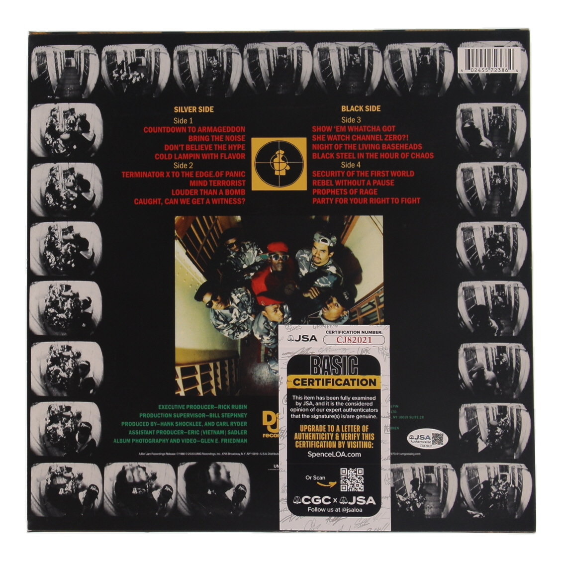 Flavor Flav Signed Public Enemy "It Takes a Nation of Millions to Hold Us Back" Vinyl Record Album (JSA) at PristineAuction.com Flavor Flav Signed Public Enemy "It Takes a Nation of Millions to Hold Us Back" Vinyl Record Album (JSA) at PristineAuction.com