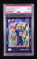 Drake Maye 2024 Donruss Optic Purple Shock #229 RR RC (PSA 9) at PristineAuction.com