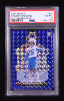 Kamren Kinchens 2024 Panini Mosaic Rookie Autographs Mosaic Blue #379 RC #18/99 (PSA 8) at PristineAuction.com
