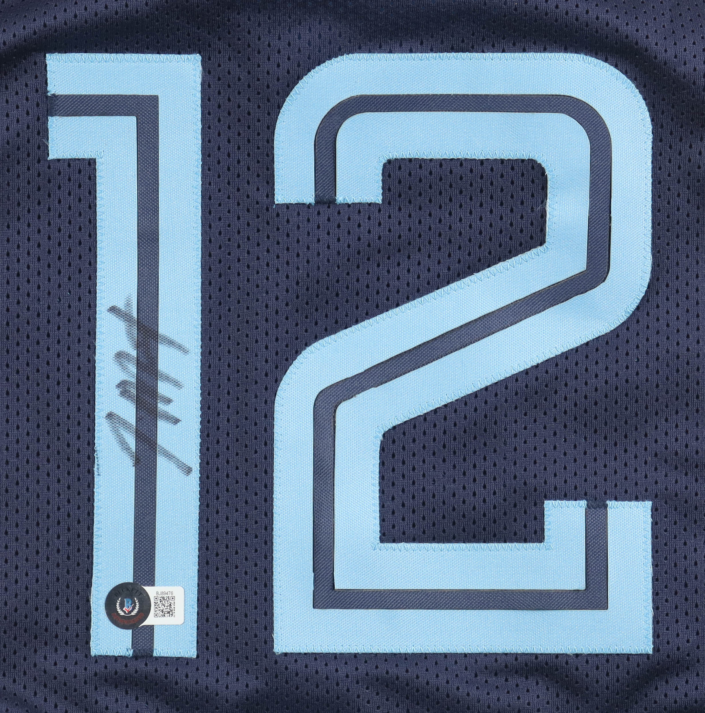 Ja Morant Signed Jersey (Beckett) at PristineAuction.com Ja Morant Signed Jersey (Beckett) at PristineAuction.com