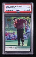 Tiger Woods 2001 Upper Deck #1 RC (PSA 9) at PristineAuction.com