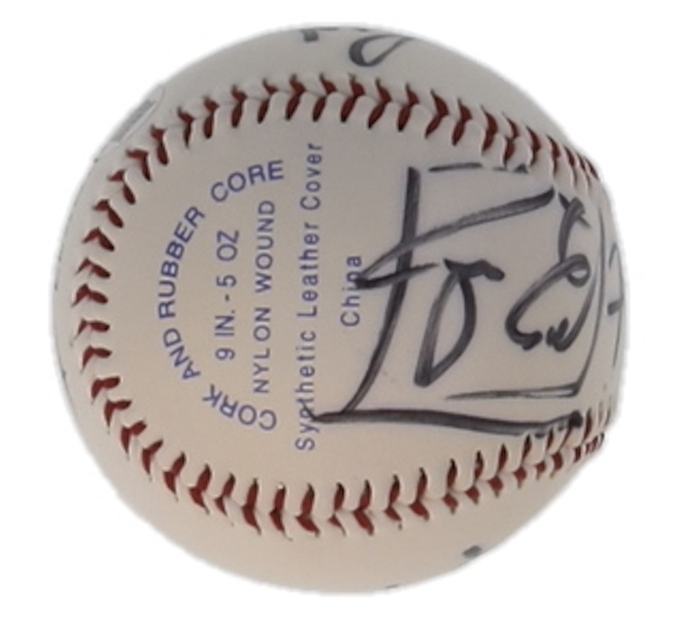 Foghat OL Baseball Band-Signed by (4) with Roger Earl, Craig MacGregor, Bryan Bassett & Charlie Huhn Inscribed "Foghat" (JSA) at PristineAuction.com Foghat OL Baseball Band-Signed by (4) with Roger Earl, Craig MacGregor, Bryan Bassett & Charlie Huhn Inscribed "Foghat" (JSA) at PristineAuction.com