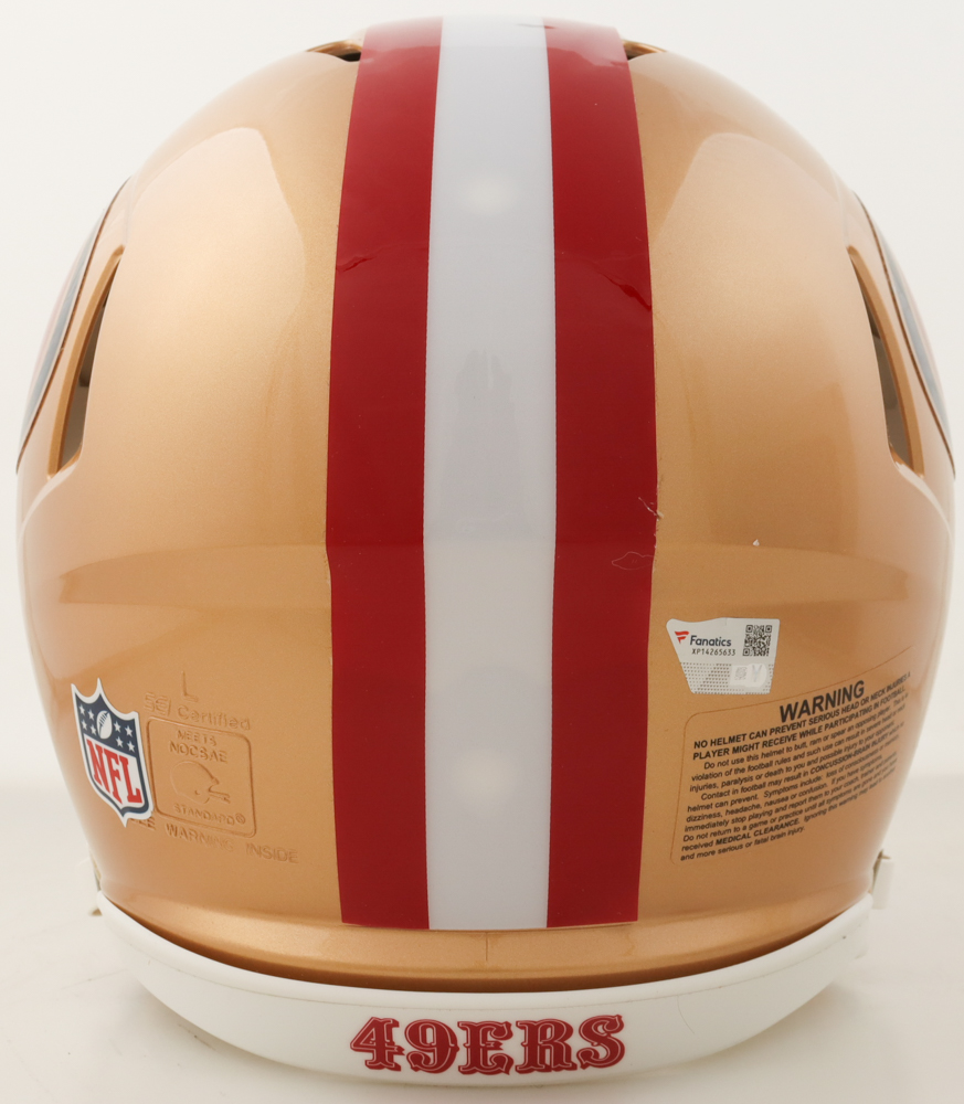 Christian McCaffrey Signed 49ers Full-Size Authentic On-Field Helmet (Fanatics) at PristineAuction.com Christian McCaffrey Signed 49ers Full-Size Authentic On-Field Helmet (Fanatics) at PristineAuction.com