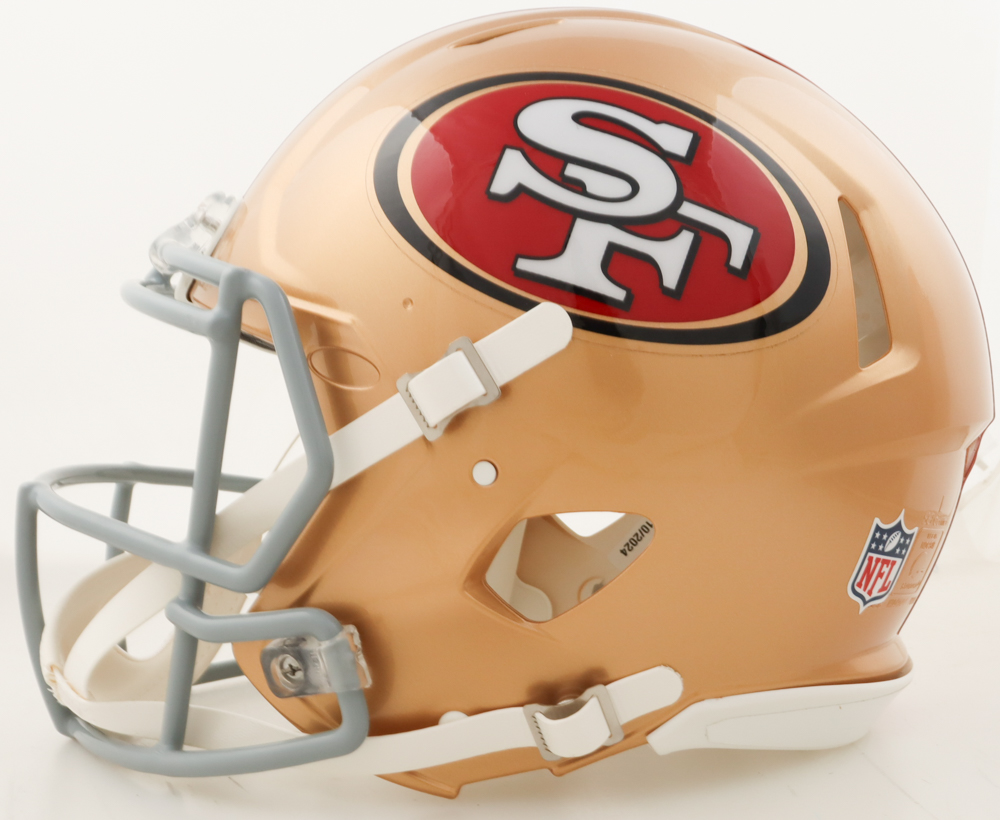 Christian McCaffrey Signed 49ers Full-Size Authentic On-Field Helmet (Fanatics) at PristineAuction.com Christian McCaffrey Signed 49ers Full-Size Authentic On-Field Helmet (Fanatics) at PristineAuction.com