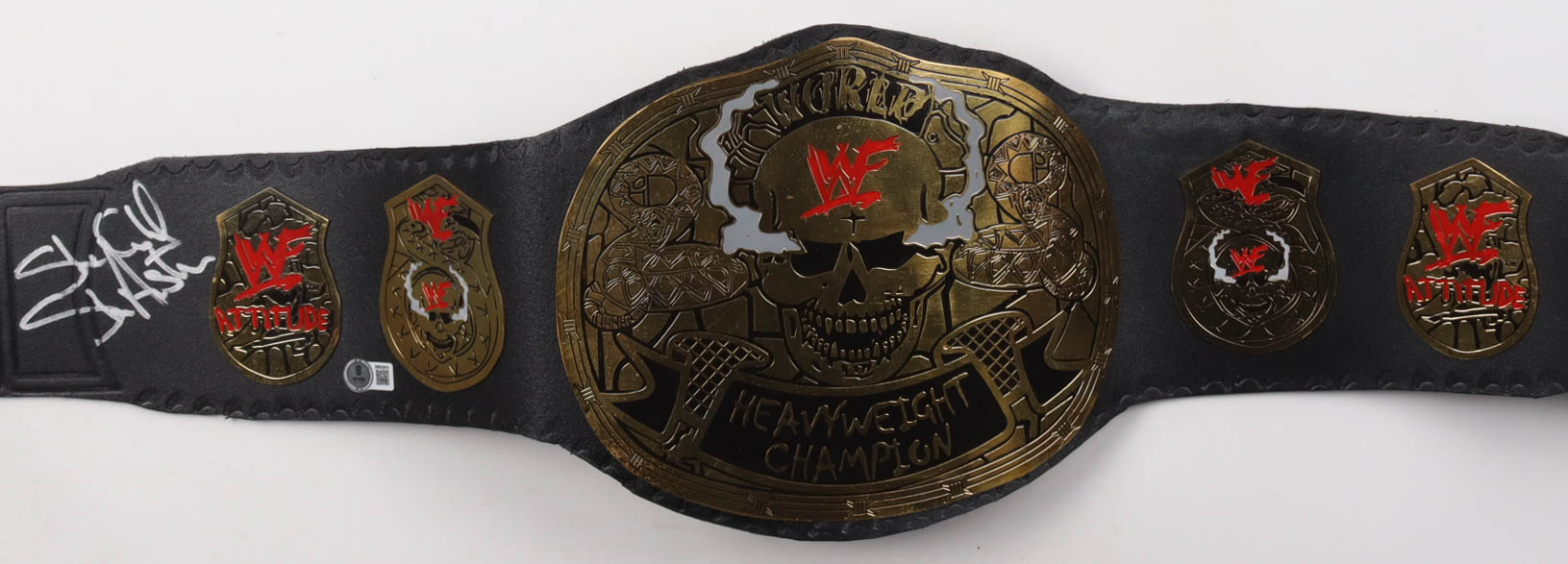 "Stone Cold" Steve Austin Signed Full-Size "Smoking Skull" World Heavyweight Champion Wrestling Belt (Beckett) at PristineAuction.com "Stone Cold" Steve Austin Signed Full-Size "Smoking Skull" World Heavyweight Champion Wrestling Belt (Beckett) at PristineAuction.com