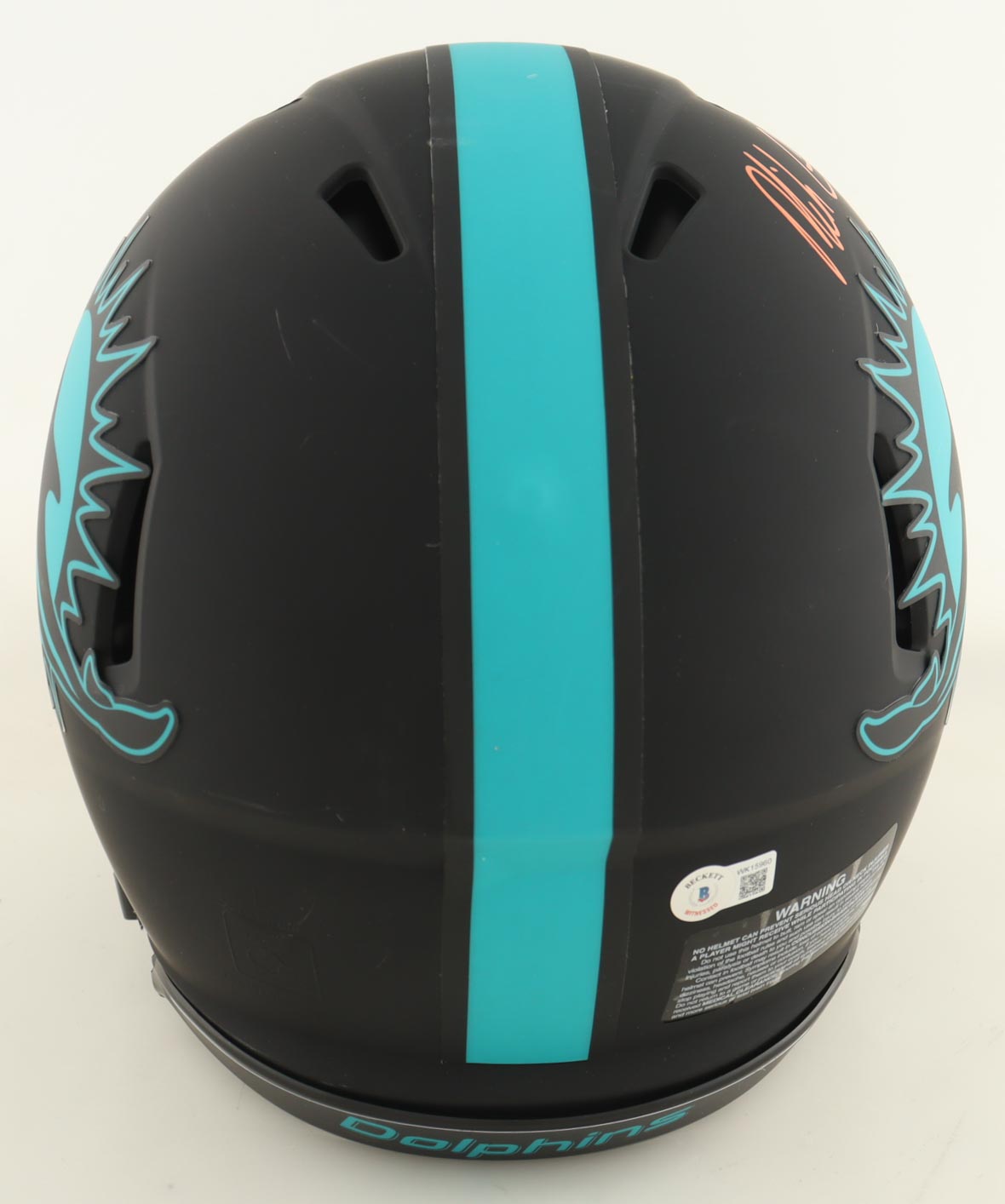Mike Gesicki Signed Dolphins Full-Size Authentic On-Field Eclipse Alternate Speed Helmet (Beckett) at PristineAuction.com Mike Gesicki Signed Dolphins Full-Size Authentic On-Field Eclipse Alternate Speed Helmet (Beckett) at PristineAuction.com