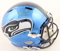 Russell Wilson Signed Seahawks Full-Size Chrome Alternate Speed Helmet (Wilson) at PristineAuction.com