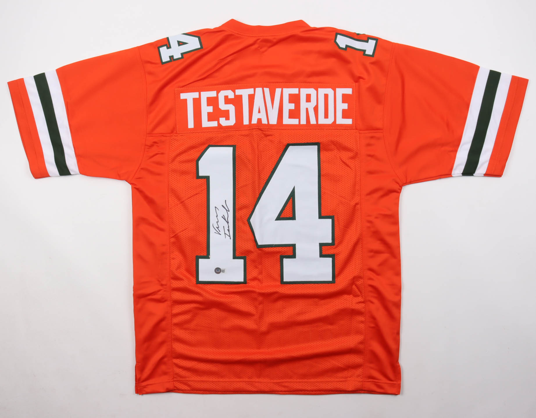 Vinny Testaverde Signed Jersey (Beckett) at PristineAuction.com Vinny Testaverde Signed Jersey (Beckett) at PristineAuction.com