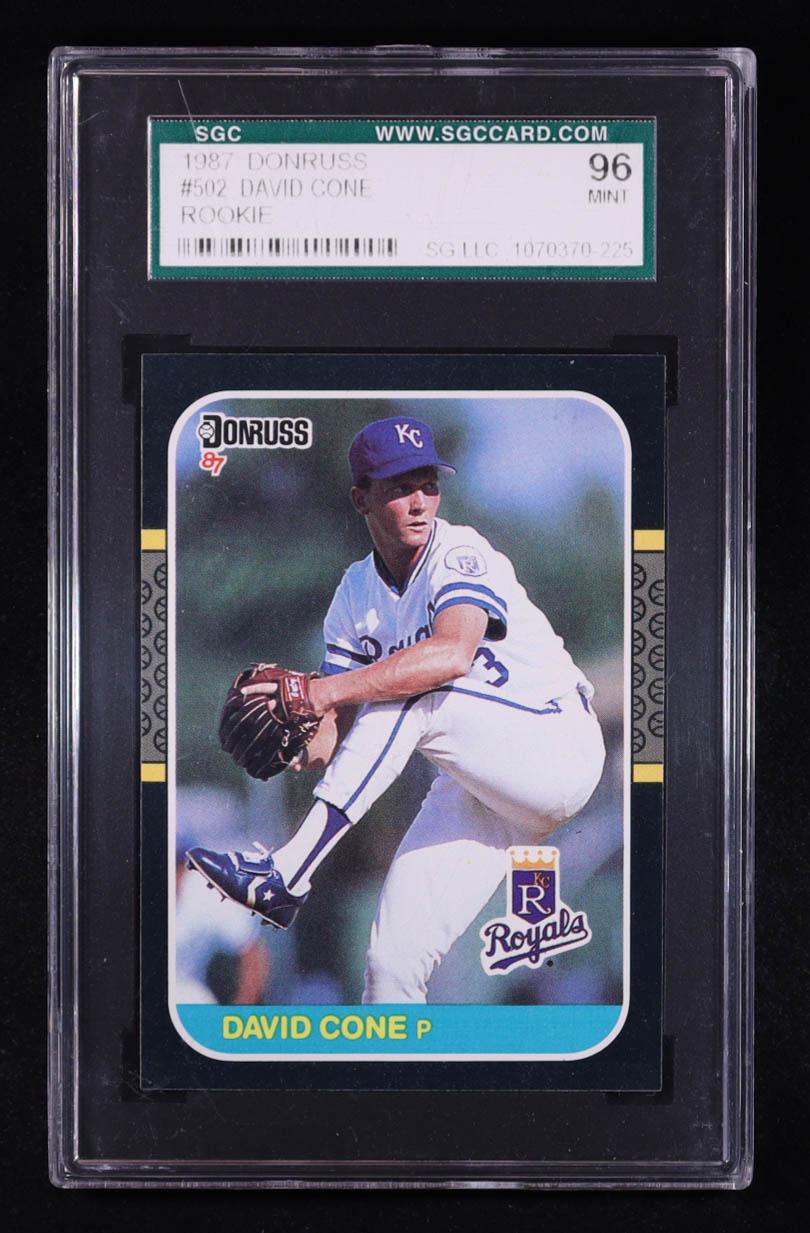 David Cone 1987 Donruss #502 RC (SGC 9) at PristineAuction.com David Cone 1987 Donruss #502 RC (SGC 9) at PristineAuction.com