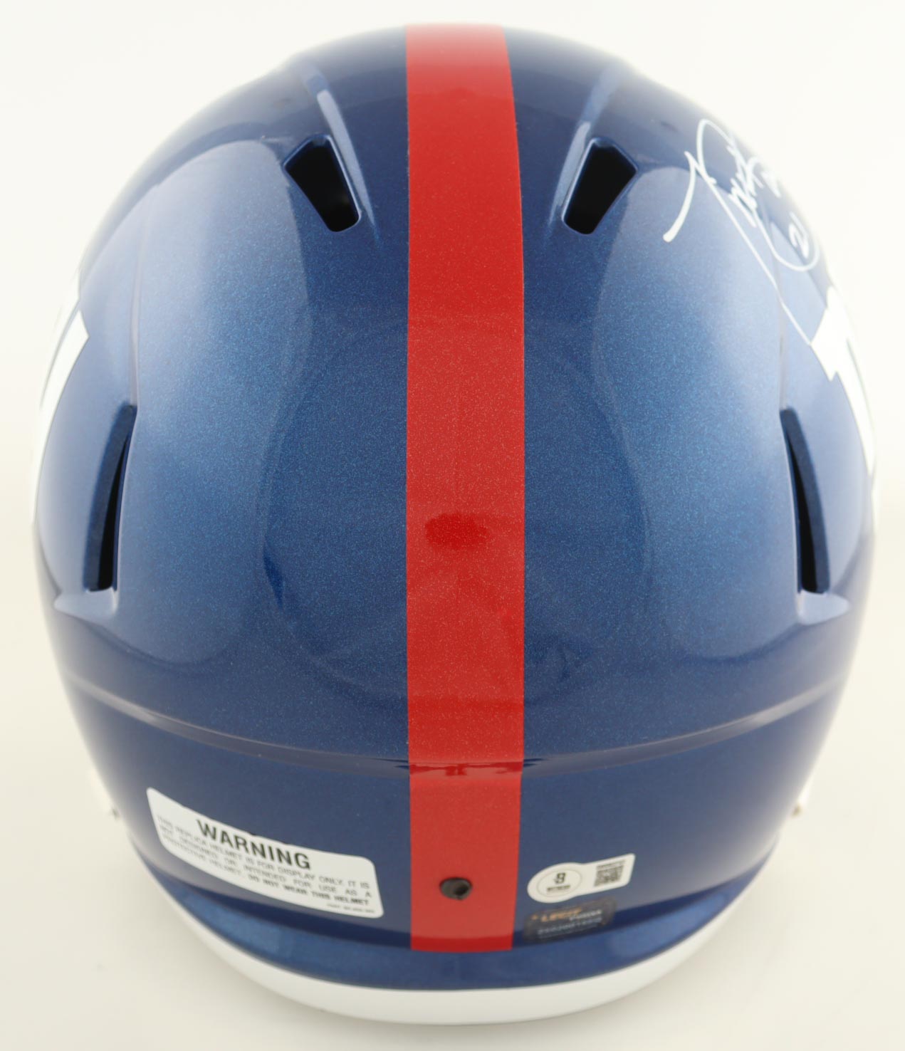 Tiki Barber Signed Giants Full-Size Speed Helmet (Beckett) at PristineAuction.com Tiki Barber Signed Giants Full-Size Speed Helmet (Beckett) at PristineAuction.com