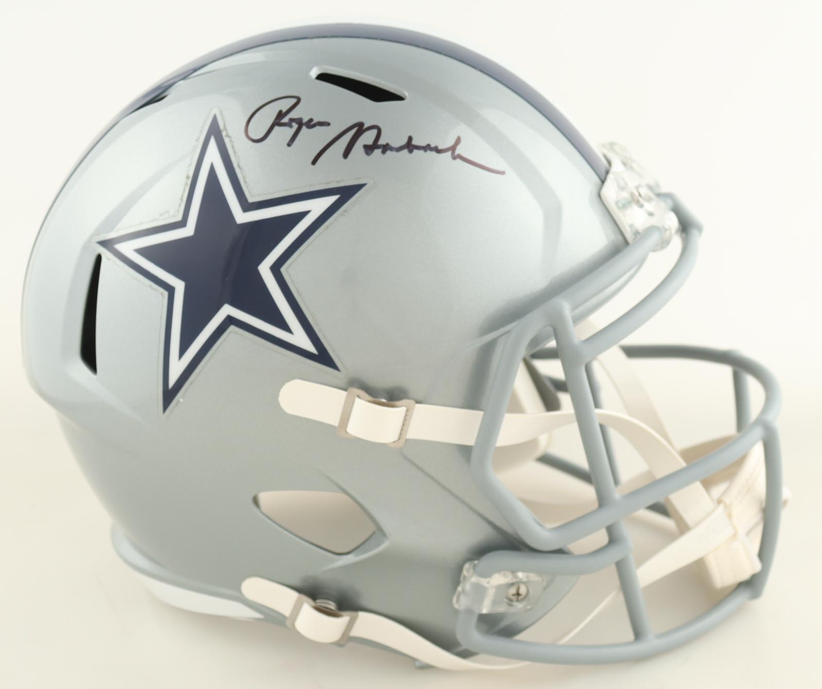 Roger Staubach Signed Cowboys Full-Size Speed Helmet (Beckett) at PristineAuction.com Roger Staubach Signed Cowboys Full-Size Speed Helmet (Beckett) at PristineAuction.com