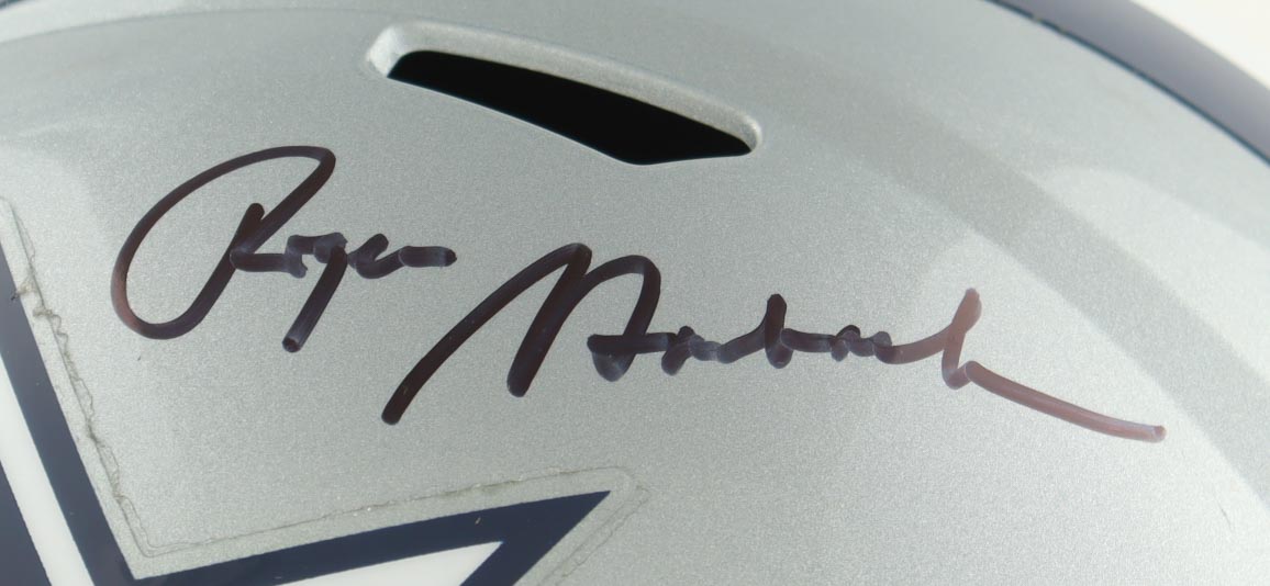 Roger Staubach Signed Cowboys Full-Size Speed Helmet (Beckett) at PristineAuction.com Roger Staubach Signed Cowboys Full-Size Speed Helmet (Beckett) at PristineAuction.com