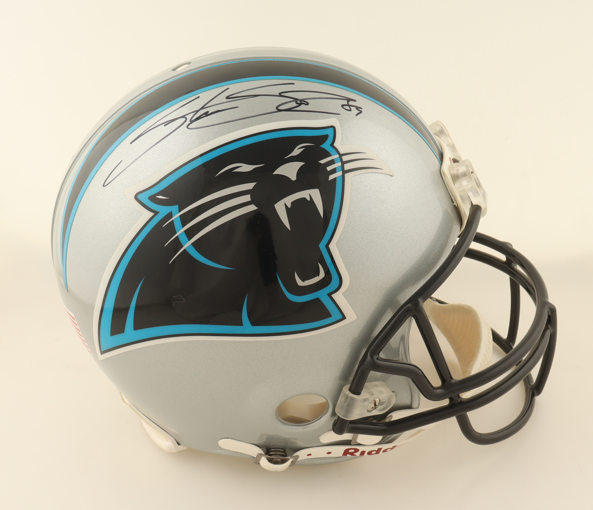 Steve Smith Sr. Signed Panthers Full-Size Authentic On-Field Speed Helmet (JSA) at PristineAuction.com Steve Smith Sr. Signed Panthers Full-Size Authentic On-Field Speed Helmet (JSA) at PristineAuction.com