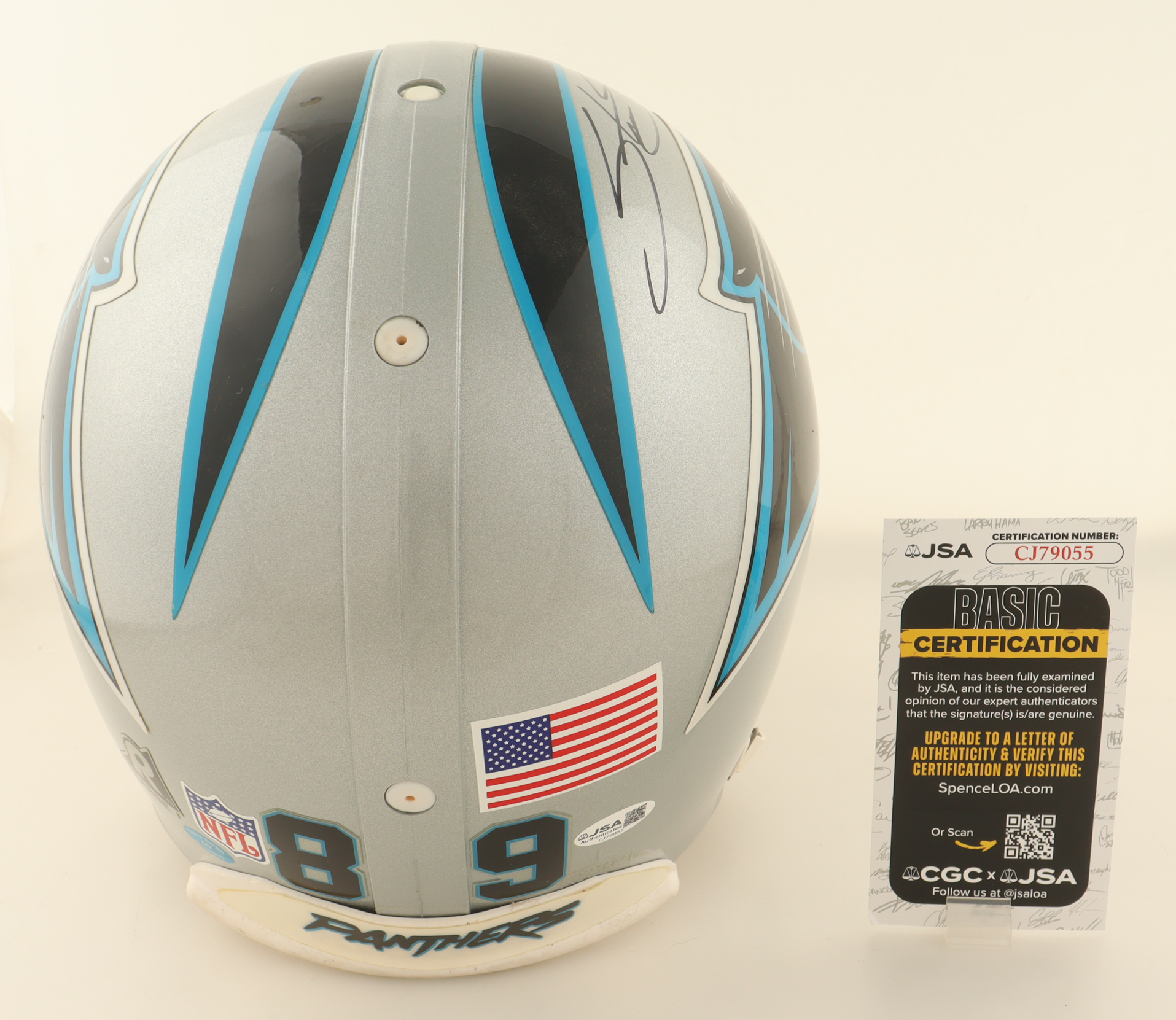 Steve Smith Sr. Signed Panthers Full-Size Authentic On-Field Speed Helmet (JSA) at PristineAuction.com Steve Smith Sr. Signed Panthers Full-Size Authentic On-Field Speed Helmet (JSA) at PristineAuction.com