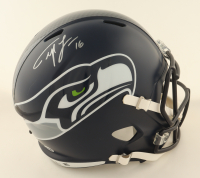 Tyler Lockett Signed Seahawks Full-Size Authentic On-Field Speed Helmet (JSA) at PristineAuction.com