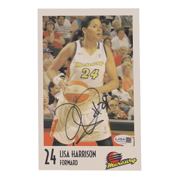 Lisa Harrison Signed Mercury 5x8 Team Issue Autograph Card (JSA) at PristineAuction.com Lisa Harrison Signed Mercury 5x8 Team Issue Autograph Card (JSA) at PristineAuction.com