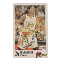 Lisa Harrison Signed Mercury 5x8 Team Issue Autograph Card (JSA) at PristineAuction.com