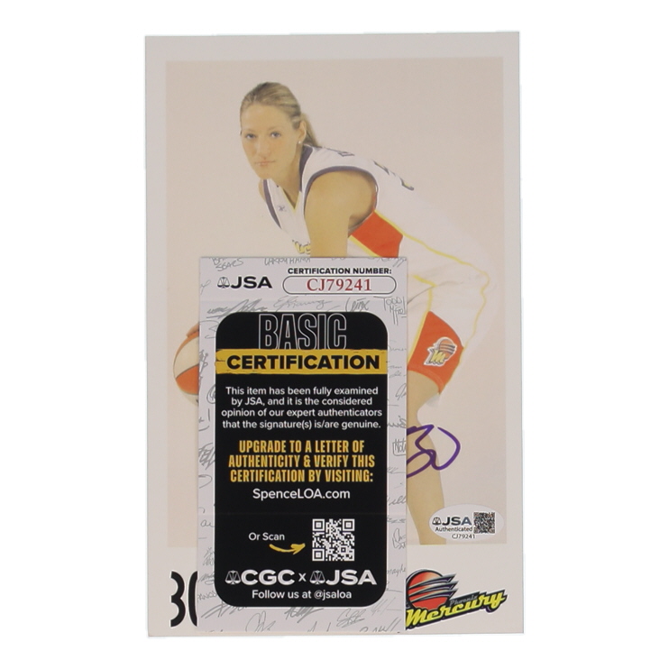 Anna DeForge Signed Mercury 5x8 Team Issue Autograph Card (JSA) at PristineAuction.com Anna DeForge Signed Mercury 5x8 Team Issue Autograph Card (JSA) at PristineAuction.com