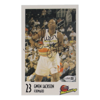 Gwen Jackson Signed Mercury 5x8 Team Issue Autograph Card (JSA) at PristineAuction.com