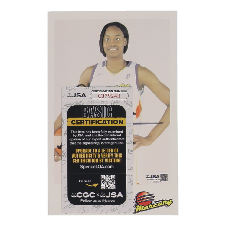 Sandora Irvin Signed Mercury 5x8 Team Issue Autograph Card (JSA) at PristineAuction.com Sandora Irvin Signed Mercury 5x8 Team Issue Autograph Card (JSA) at PristineAuction.com