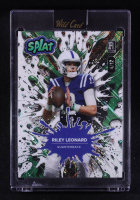 Riley Leonard 2025 Wild Card Splat Green #SBGRE02-RL RC #4/12 at PristineAuction.com