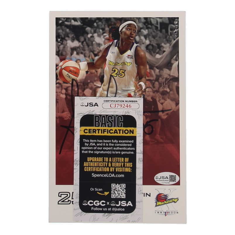 Sandora Irvin Signed Mercury 5x8 Team Issue Autograph Card (JSA) at PristineAuction.com Sandora Irvin Signed Mercury 5x8 Team Issue Autograph Card (JSA) at PristineAuction.com