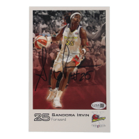 Sandora Irvin Signed Mercury 5x8 Team Issue Autograph Card (JSA) at PristineAuction.com