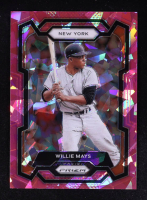 Willie Mays 2024 Panini Prizm Prizms Pink Ice #10 at PristineAuction.com
