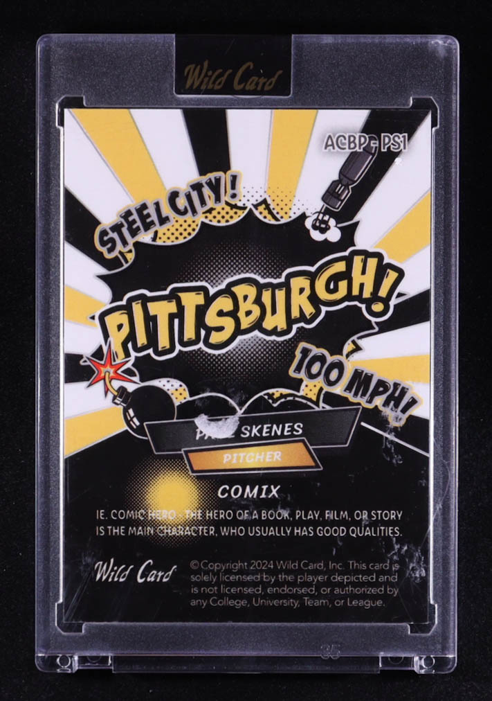 Paul Skenes 2024 Wild Card Alumination Comix #ACBP-PS1 RC #11/15 at PristineAuction.com Paul Skenes 2024 Wild Card Alumination Comix #ACBP-PS1 RC #11/15 at PristineAuction.com