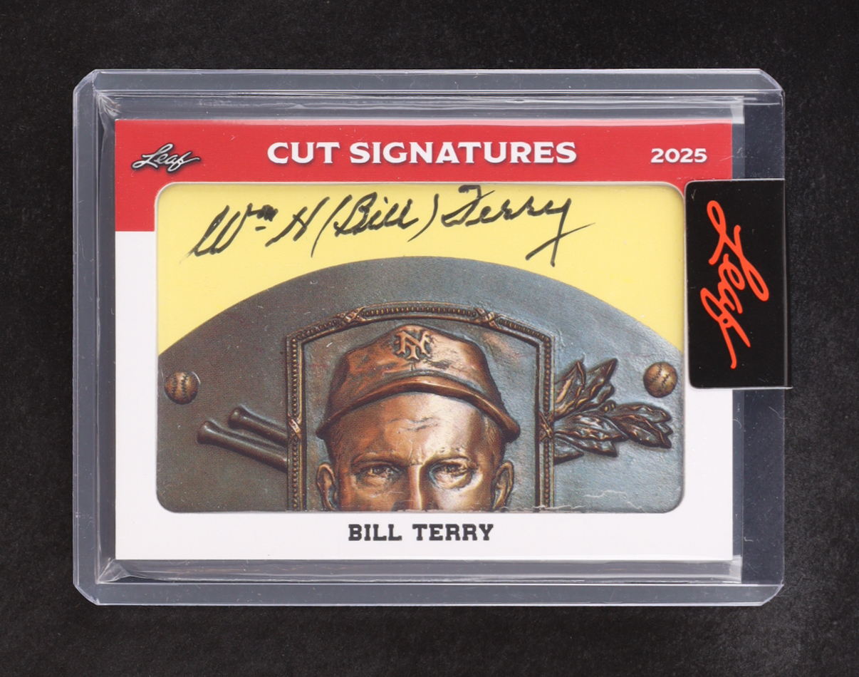 Bill Terry 2025 Leaf Pristine Auction Cut Signatures #CSBT1 at PristineAuction.com Bill Terry 2025 Leaf Pristine Auction Cut Signatures #CSBT1 at PristineAuction.com