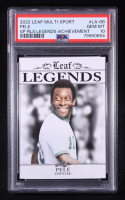 Pele 2022 Leaf Multi-Sport SPRLS Legends Achievement #LA08 (PSA 10) at PristineAuction.com