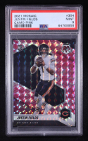Justin Fields 2021 Mosaic Mosaic Camo Pink #304 RC (PSA 9) at PristineAuction.com