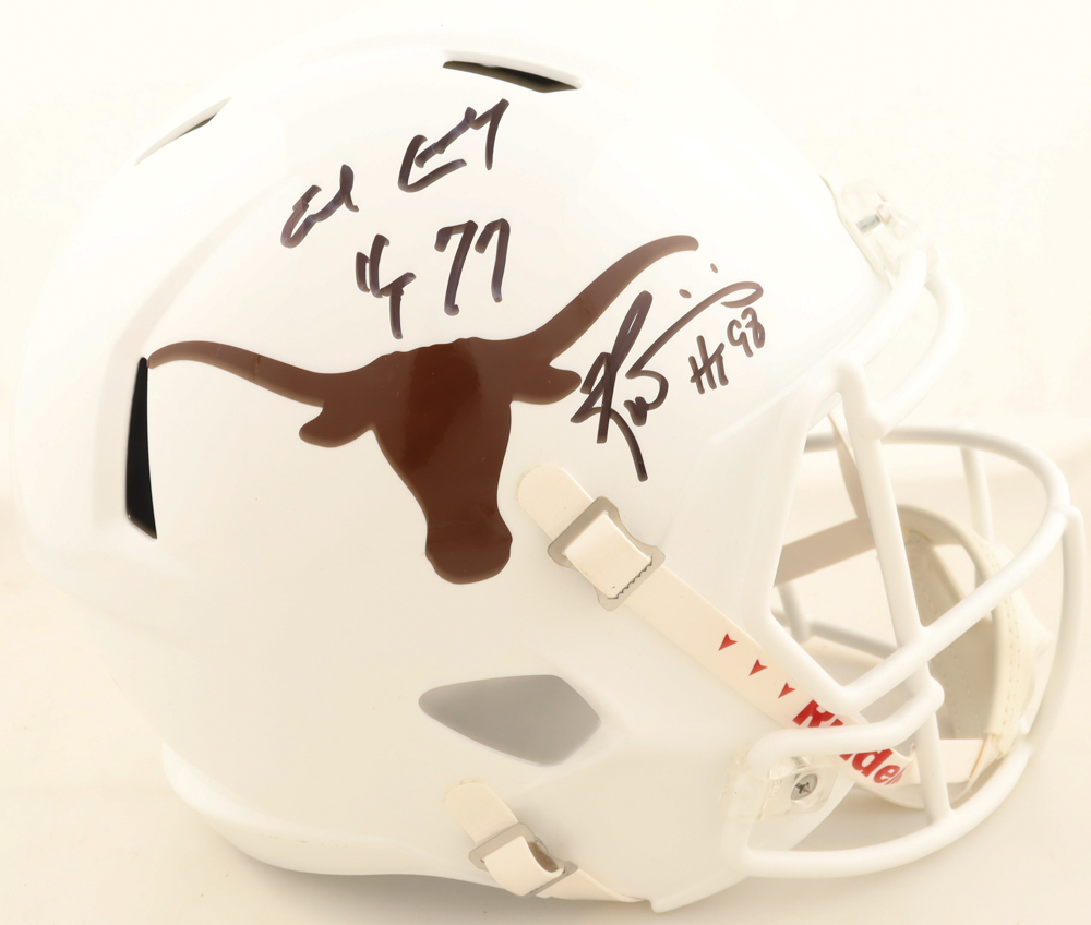 Ricky Williams & Earl Campbell Signed Texas Longhorns Full-Size Speed Helmet (Beckett) at PristineAuction.com Ricky Williams & Earl Campbell Signed Texas Longhorns Full-Size Speed Helmet (Beckett) at PristineAuction.com