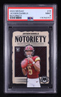 Jayden Daniels 2024 Panini Mosaic Notoriety #19 RC (PSA 9) at PristineAuction.com