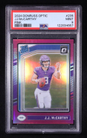 JJ McCarthy 2024 Donruss Optic RR Pink #235 RC (PSA 9) at PristineAuction.com