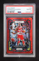 Hakeem Olajuwon 2023-24 Panini Prizm Prizms Red Seismic #191 #051/299 (PSA 10) at PristineAuction.com
