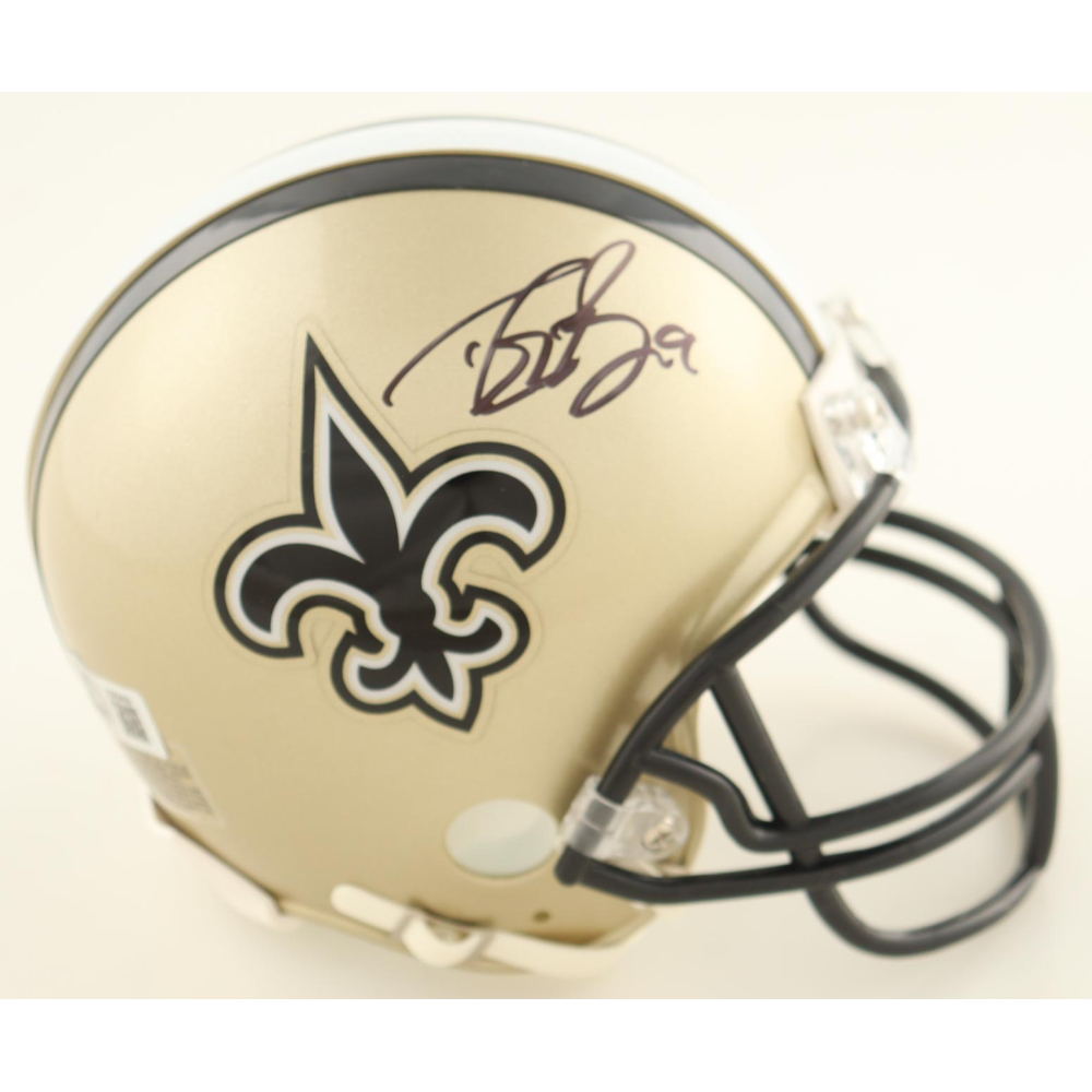 Drew Brees Signed Saints Mini Helmet (Beckett) at PristineAuction.com