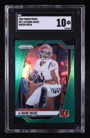 Ja'Marr Chase 2024 Panini Prizm Green Prizm #57 (SGC 10) at PristineAuction.com