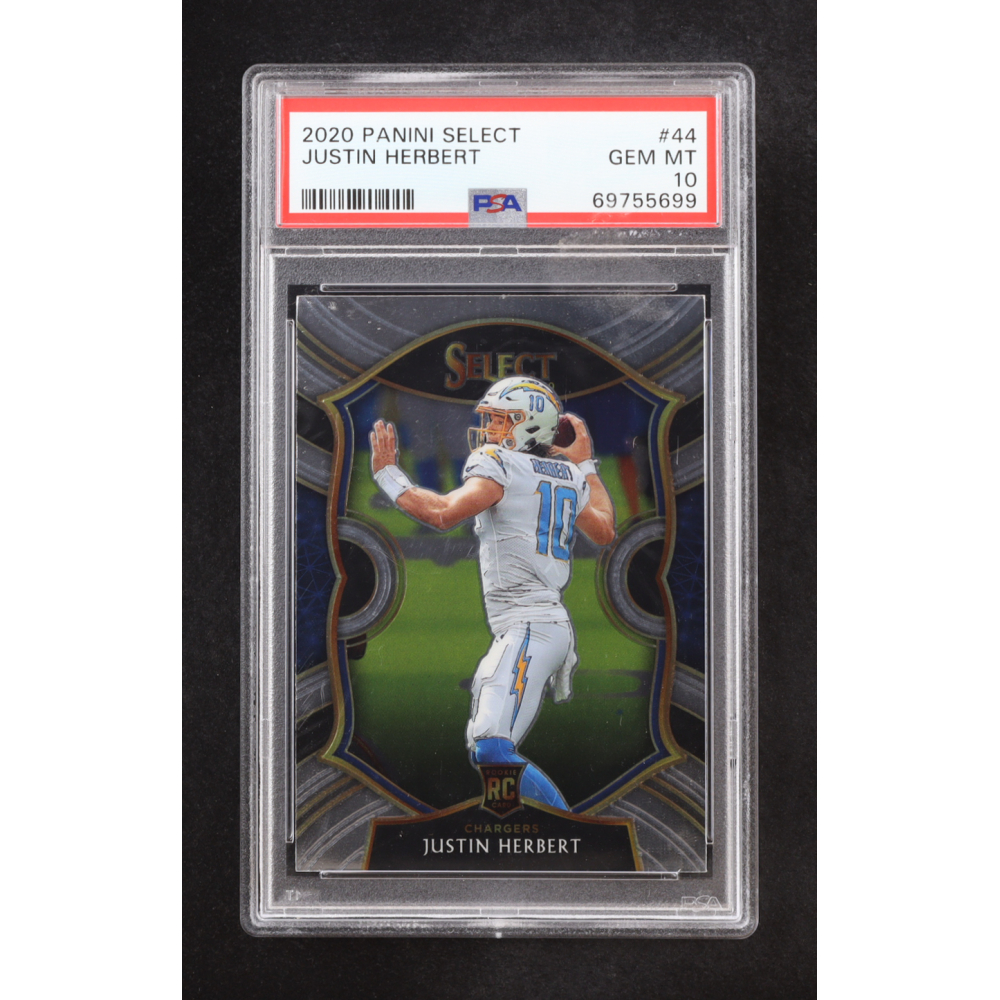 Justin Herbert 2020 Panini Select #44 RC (PSA 10) at PristineAuction.com