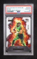 Bo Nix 2023 Wild Card Matte White Rookie Heat Orange #RH-BN #112/200 RC (PSA 10) at PristineAuction.com
