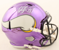 Adrian Peterson Signed Vikings Full-Size Chrome Alternate Speed Helmet (Beckett) at PristineAuction.com