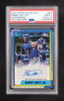 Bobby Witt Jr. 2025 Topps '90 Topps Silver Pack Chrome Autographs #90CABW #46/99 (PSA 9 | Auto 10) at PristineAuction.com