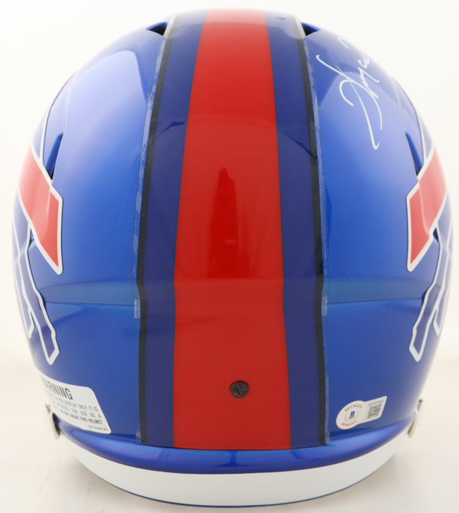 Thurman Thomas Signed Bills Full-Size Authentic On-Field Flash Alternate Speed Helmet (Beckett) at PristineAuction.com Thurman Thomas Signed Bills Full-Size Authentic On-Field Flash Alternate Speed Helmet (Beckett) at PristineAuction.com