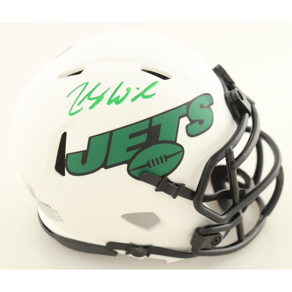 Zach Wilson Signed Jets Lunar Eclipse Alternate Speed Mini Helmet (Beckett) at PristineAuction.com