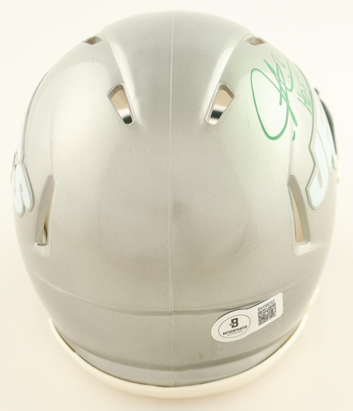 LaDainian Tomlinson Signed Jets Flash Alternate Speed Mini Helmet Inscribed "HOF 17" (Beckett) at PristineAuction.com LaDainian Tomlinson Signed Jets Flash Alternate Speed Mini Helmet Inscribed "HOF 17" (Beckett) at PristineAuction.com