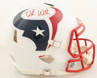 Deshaun Watson Signed Texans Full-Size Authentic On-Field Flat White Alternate Speed Helmet (JSA) at PristineAuction.com